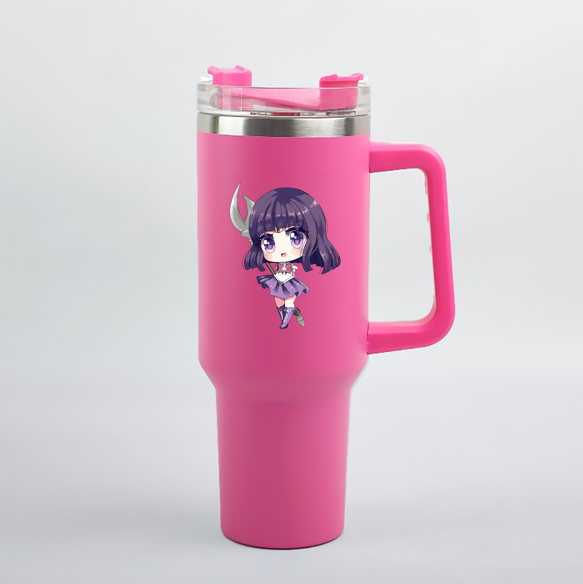 （画像用） 美少女戦士セーラームーン 土萠ほたる Sailor Moon Tomoe Hotaru （セーラーサターン；Sailor Saturn） 1200mL車用タンブラー（カラープリント）